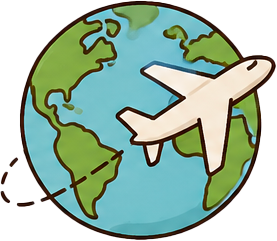 Icône représentant un tour du monde